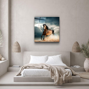 Running with the Herd | Glass Wall Art - Artdesigna