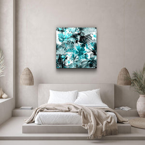・"Tropical Leaves"・Glass Wall Art - ArtDesigna Glass Printing Wall Art