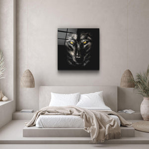・"Yellow eyes"・Glass Wall Art - ArtDesigna Glass Printing Wall Art