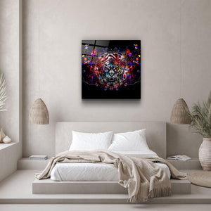 ・"Abstract Tiger"・Glass Wall Art - ArtDesigna Glass Printing Wall Art