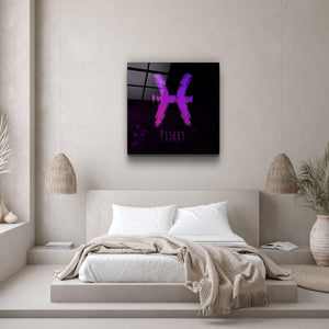 ."Zodiac V2 - Pisces". Glass Wall Art - ArtDesigna Glass Printing Wall Art