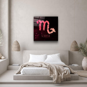 ."Zodiac V2 - Scorpio". Glass Wall Art - ArtDesigna Glass Printing Wall Art