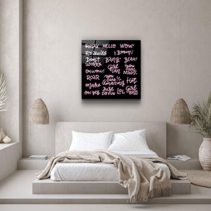 ・"Words and Words"・Glass Wall Art - ArtDesigna Glass Printing Wall Art