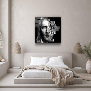 ・"Kurt Cobain"・Designers Collection Glass Wall Art - ArtDesigna Glass Printing Wall Art