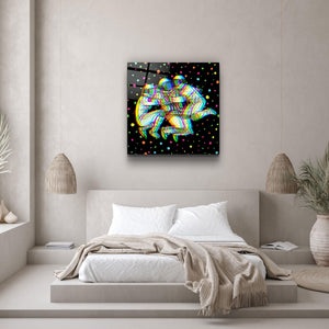 ・"Colorful Cartoon Astronauts"・Glass Wall Art - ArtDesigna Glass Printing Wall Art