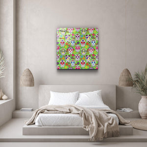 ・"Latino Skulls"・Glass Wall Art - ArtDesigna Glass Printing Wall Art