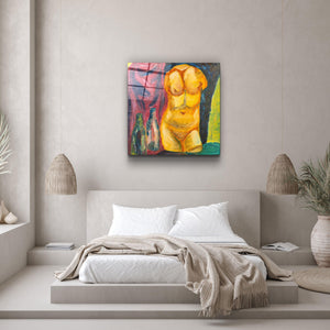 ・"The Body 2"・Hand-Drawn Image - Glass Wall Art - ArtDesigna Glass Printing Wall Art