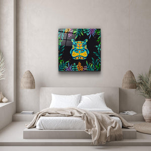 ・"Animal Republic-Hippo"・Designers Collection Glass Wall Art - ArtDesigna Glass Printing Wall Art