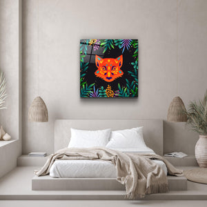 ・"Animal Republic-Fox"・Designers Collection Glass Wall Art - ArtDesigna Glass Printing Wall Art