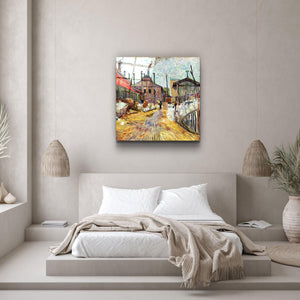 ."The Factory (1887) by Vincent Van Gogh". Glass Wall Art - ArtDesigna Glass Printing Wall Art