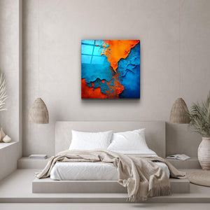 ."Cracked Wall". Designer's Collection Glass Wall Art - ArtDesigna Glass Printing Wall Art
