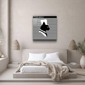."Cat and Hat". Designer's Collection Glass Wall Art - ArtDesigna Glass Printing Wall Art