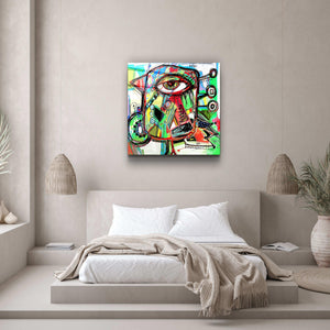 ."Birddy". Designer's Collection Glass Wall Art - ArtDesigna Glass Printing Wall Art
