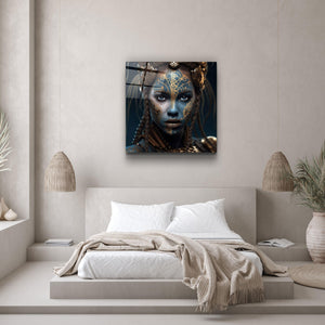 ."Woman Warrior 5". Secret World Collection Glass Wall Art - ArtDesigna Glass Printing Wall Art