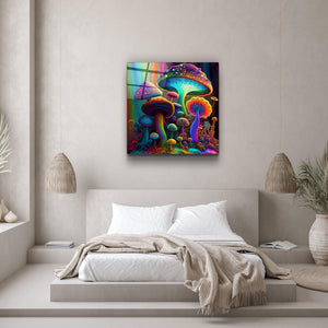 ."Neon Fungies V2". Designer's Collection Glass Wall Art - ArtDesigna Glass Printing Wall Art