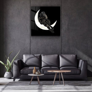 ."Moon Modern V3". Designer's Collection Glass Wall Art - ArtDesigna Glass Printing Wall Art