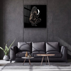 ."Moon Modern V2". Designer's Collection Glass Wall Art - ArtDesigna Glass Printing Wall Art