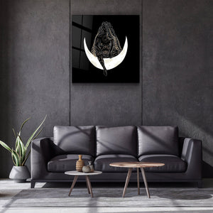 ."Moon Modern V1". Designer's Collection Glass Wall Art - ArtDesigna Glass Printing Wall Art