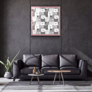 ・"Cats"・Glass Wall Art - ArtDesigna Glass Printing Wall Art