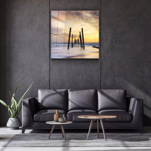 ・"Ruined Dock"・Glass Wall Art - ArtDesigna Glass Printing Wall Art