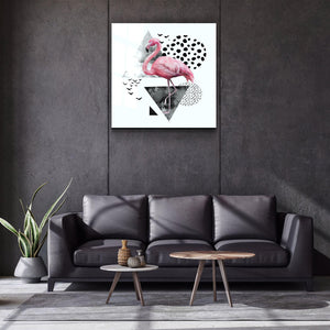 ・"Flamingo"・Glass Wall Art - ArtDesigna Glass Printing Wall Art