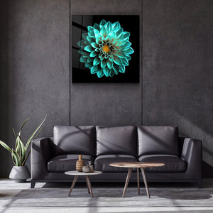 ・"Green Flower"・Glass Wall Art - ArtDesigna Glass Printing Wall Art