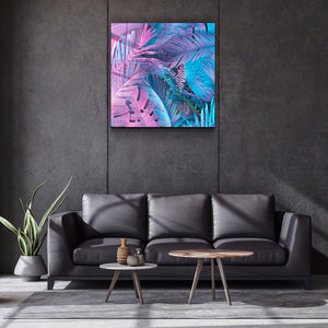 ・"Tropical Leaves"・Glass Wall Art - ArtDesigna Glass Printing Wall Art