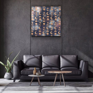 ."Moon Drops Grey". Glass Wall Art - ArtDesigna Glass Printing Wall Art