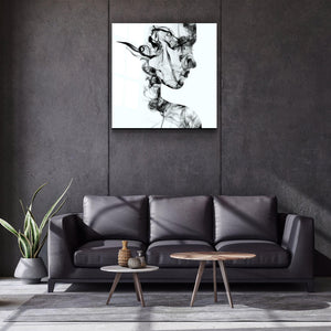 ・"Smoky Lines"・Glass Wall Art - ArtDesigna Glass Printing Wall Art