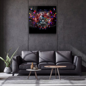 ・"Abstract Tiger"・Glass Wall Art - ArtDesigna Glass Printing Wall Art