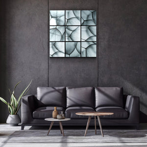 ・"Flower Mosaic"・Glass Wall Art - ArtDesigna Glass Printing Wall Art