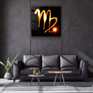 ."Virgo Zodiac Symbol". Glass Wall Art - ArtDesigna Glass Printing Wall Art
