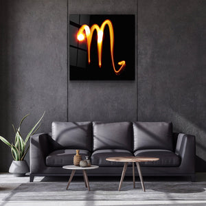 ."Scorpio Zodiac Symbol". Glass Wall Art - ArtDesigna Glass Printing Wall Art