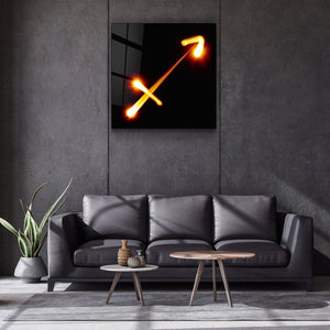 ."Sagittarius Zodiac Symbol". Glass Wall Art - ArtDesigna Glass Printing Wall Art