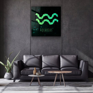 ."Zodiac V2 - Aquarius". Glass Wall Art - ArtDesigna Glass Printing Wall Art