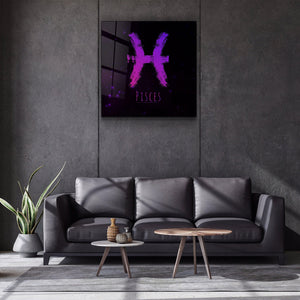 ."Zodiac V2 - Pisces". Glass Wall Art - ArtDesigna Glass Printing Wall Art