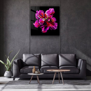 ・"Abstract Purple Flower"・Glass Wall Art - ArtDesigna Glass Printing Wall Art