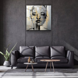 ・"Abstract Woman Portrait V3"・Glass Wall Art - ArtDesigna Glass Printing Wall Art