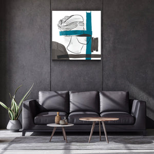 ・"Abstract Woman Portrait Painting"・Glass Wall Art - ArtDesigna Glass Printing Wall Art