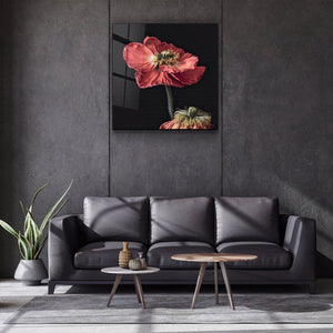 ・"Red Flowers"・Glass Wall Art - ArtDesigna Glass Printing Wall Art