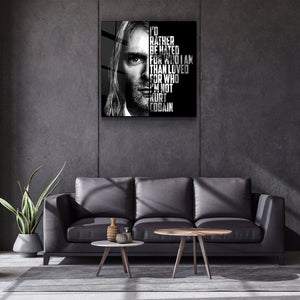 ・"Kurt Cobain"・Designers Collection Glass Wall Art - ArtDesigna Glass Printing Wall Art