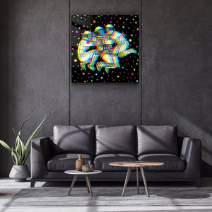 ・"Colorful Cartoon Astronauts"・Glass Wall Art - ArtDesigna Glass Printing Wall Art