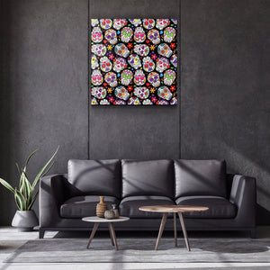 ・"Latino Skulls V2"・Glass Wall Art - ArtDesigna Glass Printing Wall Art