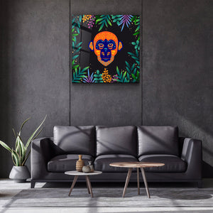 ・"Animal Republic-Monkey"・Designers Collection Glass Wall Art - ArtDesigna Glass Printing Wall Art