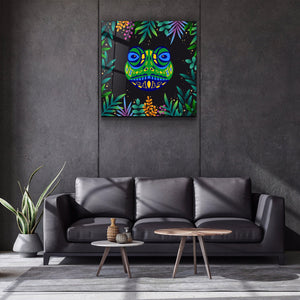 ・"Animal Republic-Frog"・Designers Collection Glass Wall Art - ArtDesigna Glass Printing Wall Art