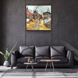 ."The Factory (1887) by Vincent Van Gogh". Glass Wall Art - ArtDesigna Glass Printing Wall Art