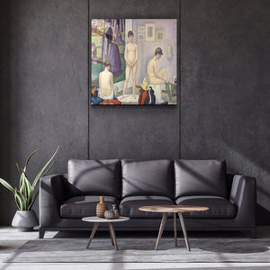 ."Models (Poseuses) (ca. 1886–1888) by Georges Seurat". Glass Wall Art - ArtDesigna Glass Printing Wall Art