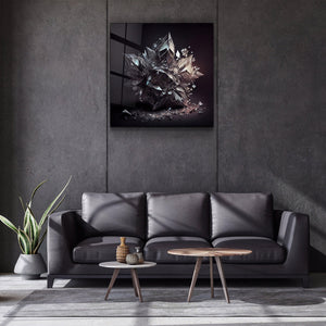 ."Amethyst - White". Designer's Collection Glass the Wood Art - ArtDesigna Glass Printing Wall Art