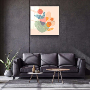 ."Terracota Abstract Flowers V3". Designer's Collection Glass Wall Art - ArtDesigna Glass Printing Wall Art