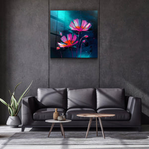 ."Flowers". Secret World Collection Glass Wall Art - ArtDesigna Glass Printing Wall Art